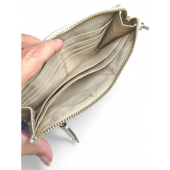 COACH Poppy Legacy multicolor sequin striped Hippie bag & wallet - Picture 8 of 15